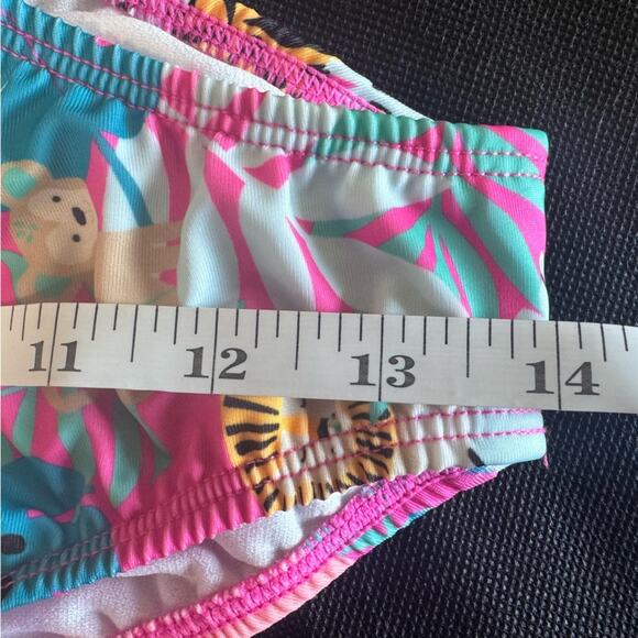 12 Month old Long sleeve Rashguard Swimsuit Animal Safari Tropical - Picture 8 of 11